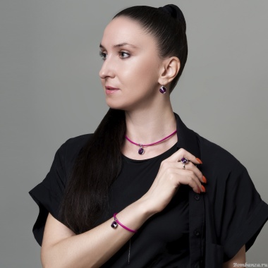 Серьги Fiore Luna, Amethyst, A1902.M11 V/S Серьги Fiore Luna, Amethyst, A1902.M11 V/S